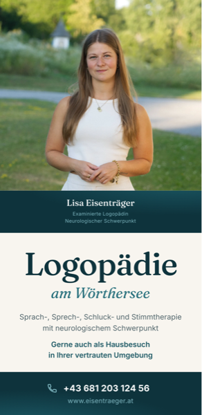 Flyer für die Logopädie-Praxis von Lisa Eisenträger